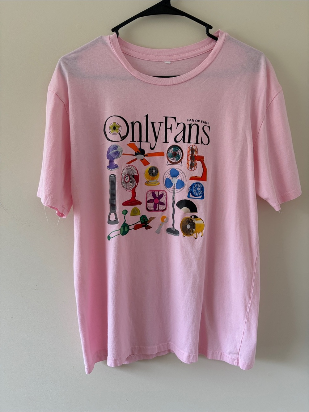 Pink Graphic Tee - Only Fans Print